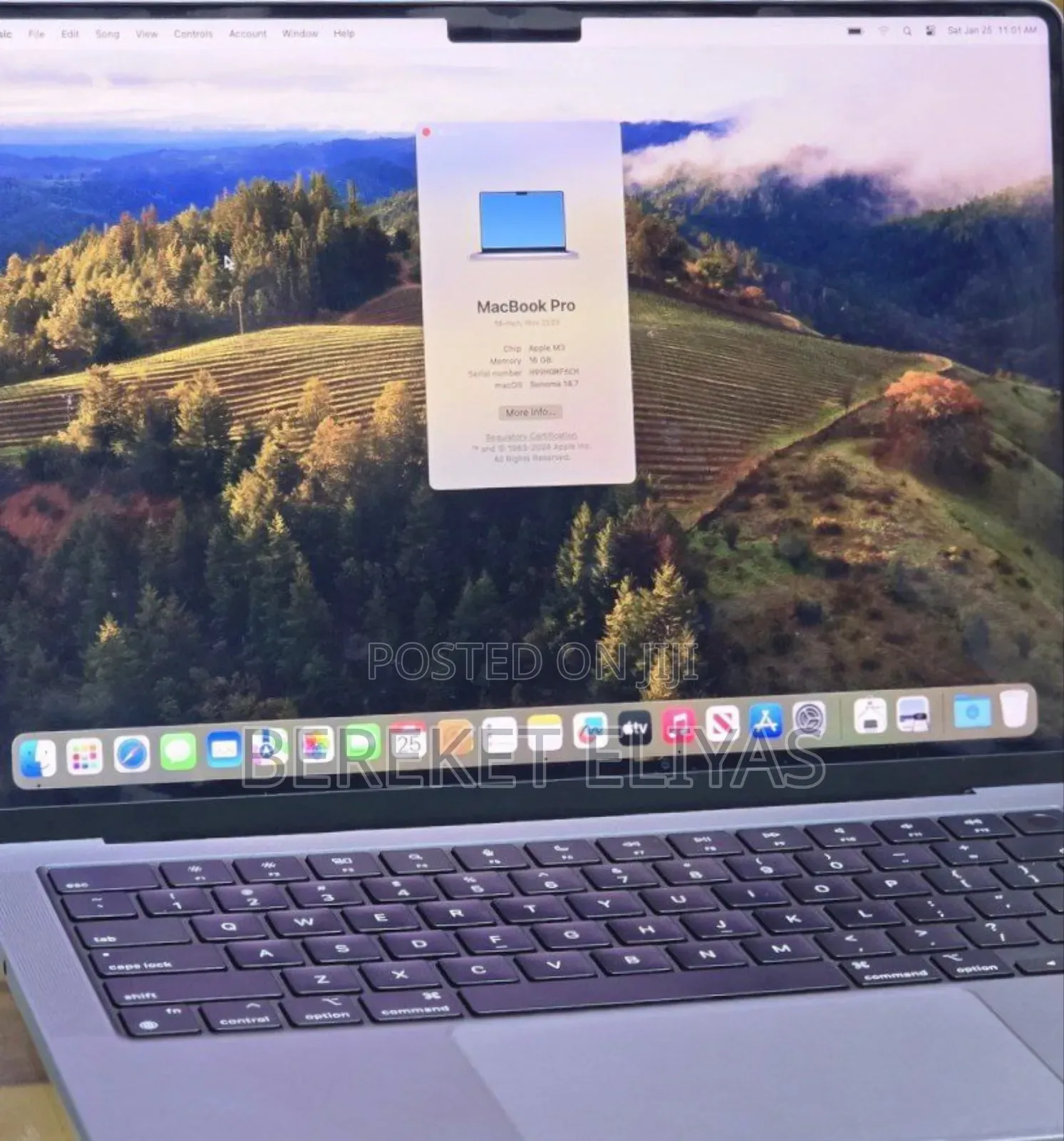 New Apple MacBook Pro 2023 M3 14-Inch 16GB Apple M3 Pro SSD 512GB