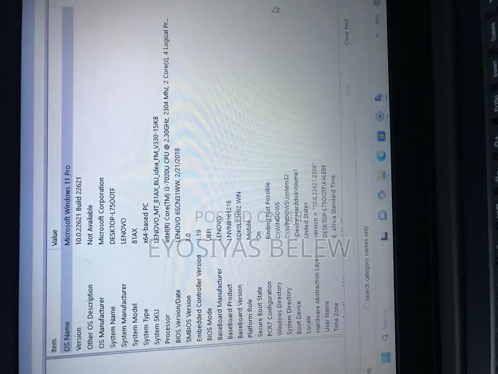 Laptop Lenovo V330 4GB Intel Core I3 HDD 500GB