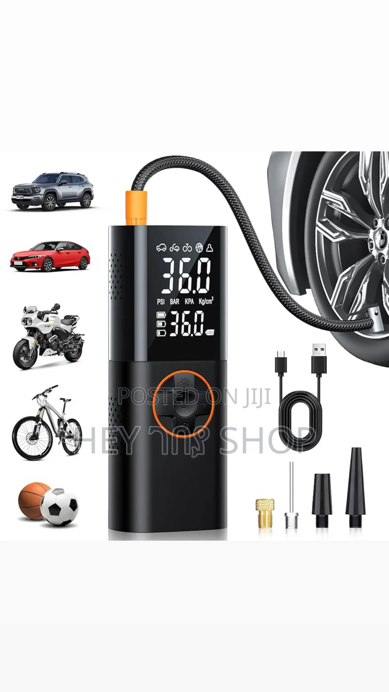 Earldom Multi-Function Inflation Pump / የጎማ መንፊያ