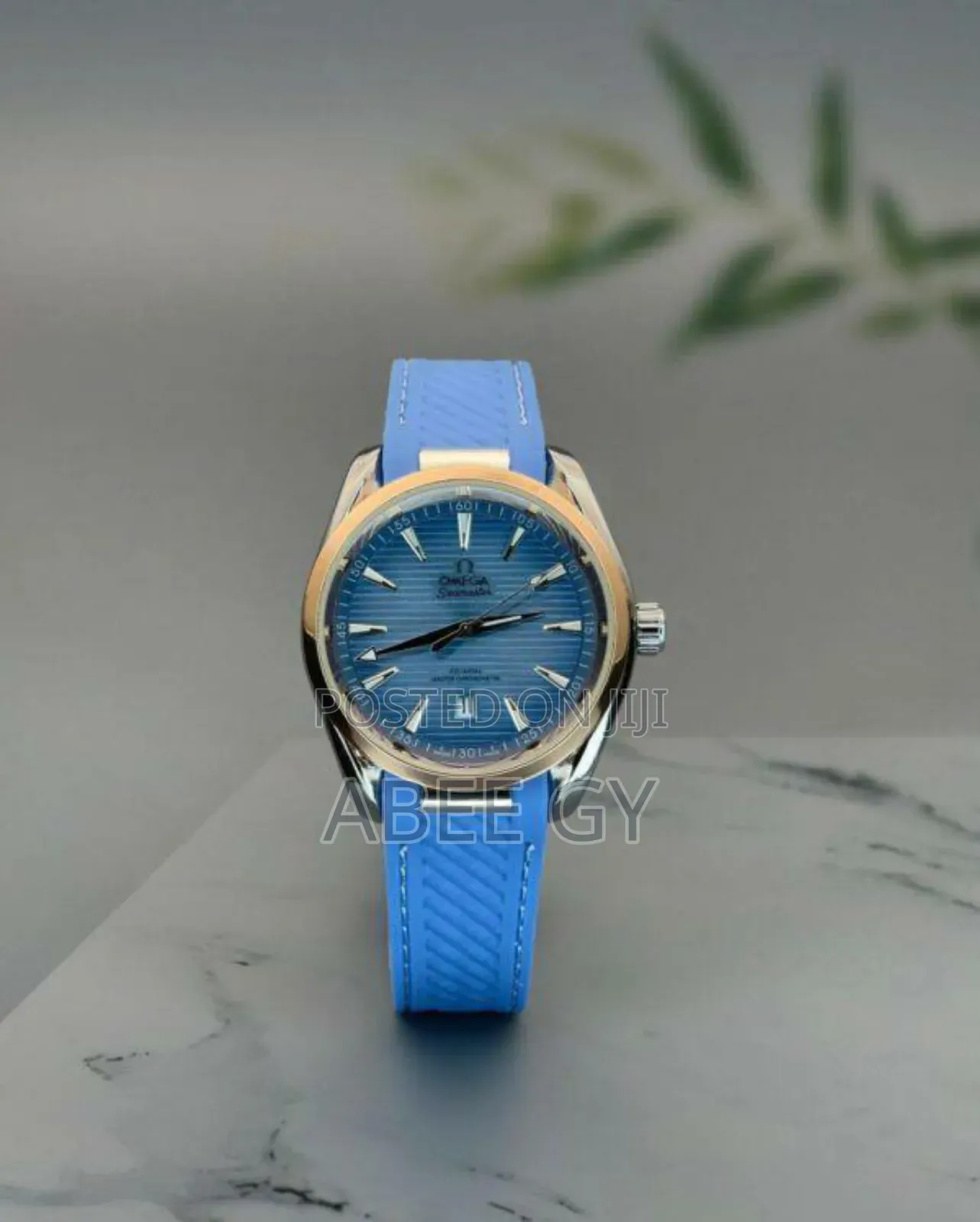 Omega Co Axial Silcon Strap Quartz Premium Quality