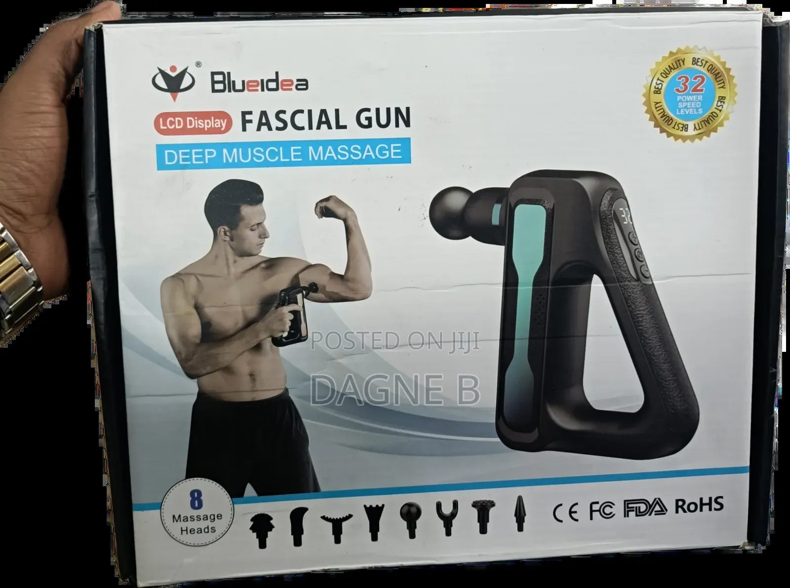 Fascia Gun Massager ማሳጅ ማረጊያ