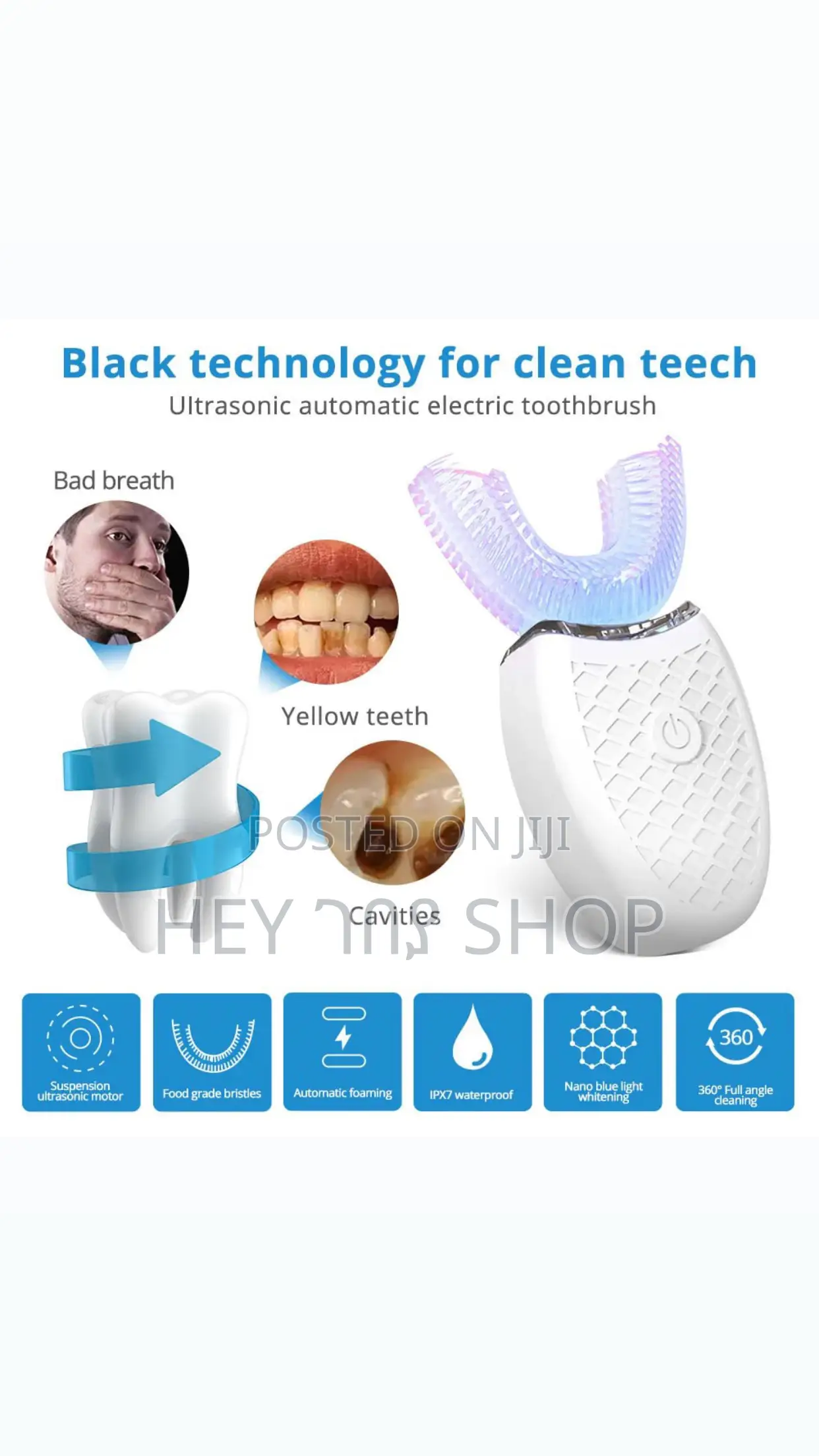 Whitening Electric Toothbrush / የጥርስ ማንጫ