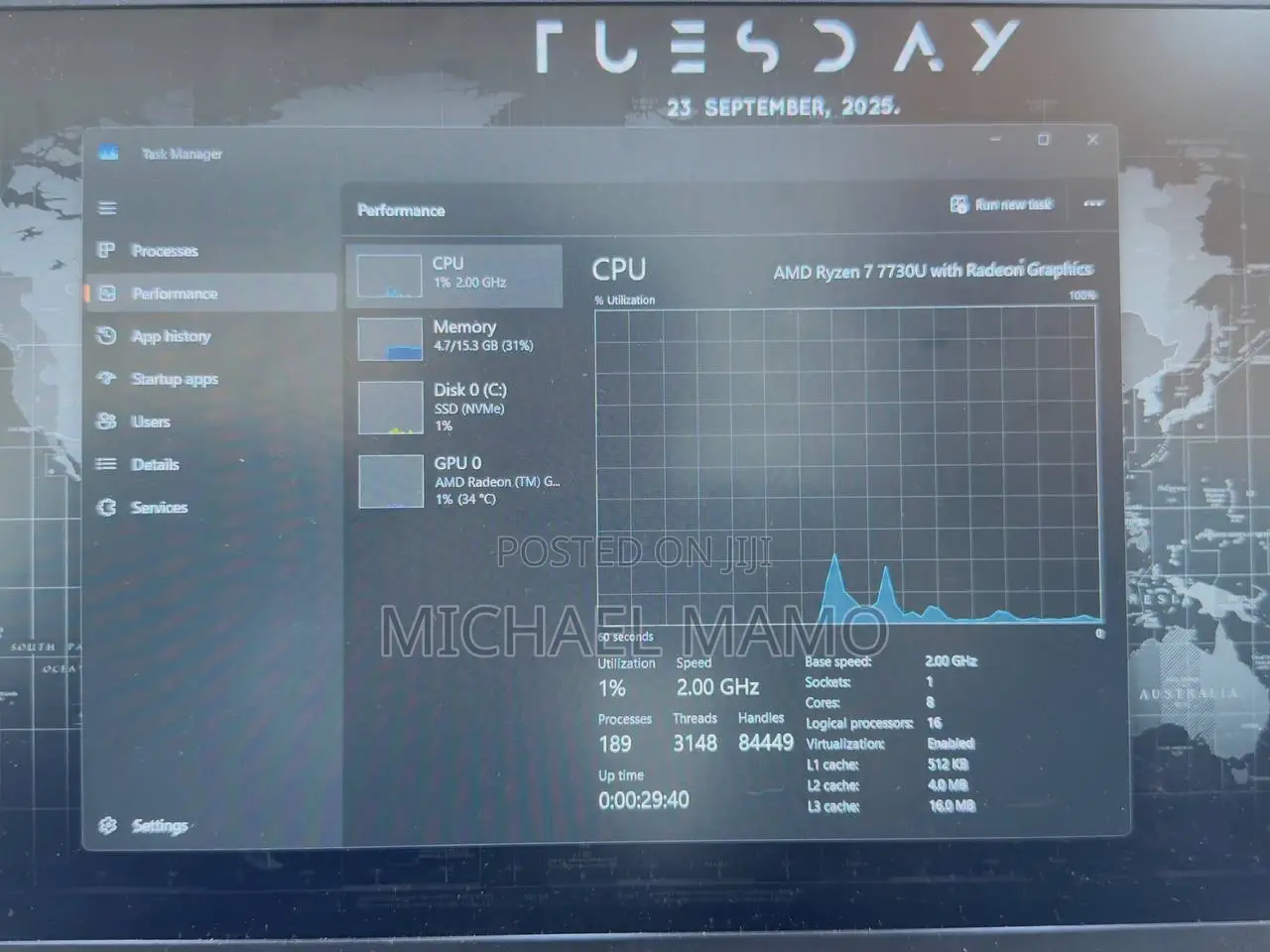 Laptop HP 15 16GB AMD Ryzen 7 SSD 512GB