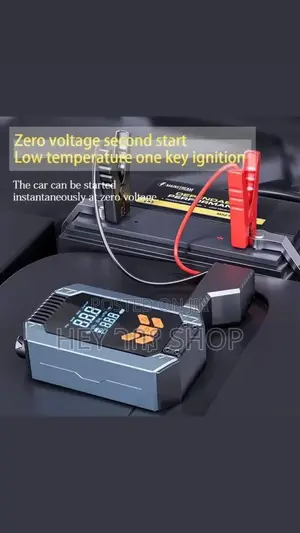 Photo - Multi Functional Car Jump Starter Air Compressor / የጎማ መንፊያ እና ጃምፐር