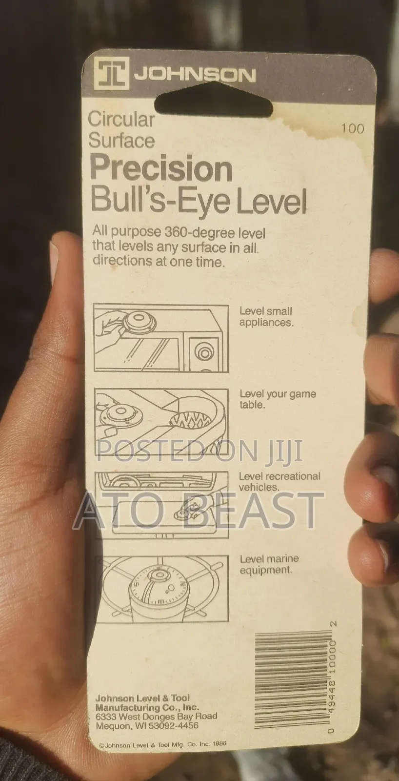 Johnson Level 100 Bull's-Eye Level