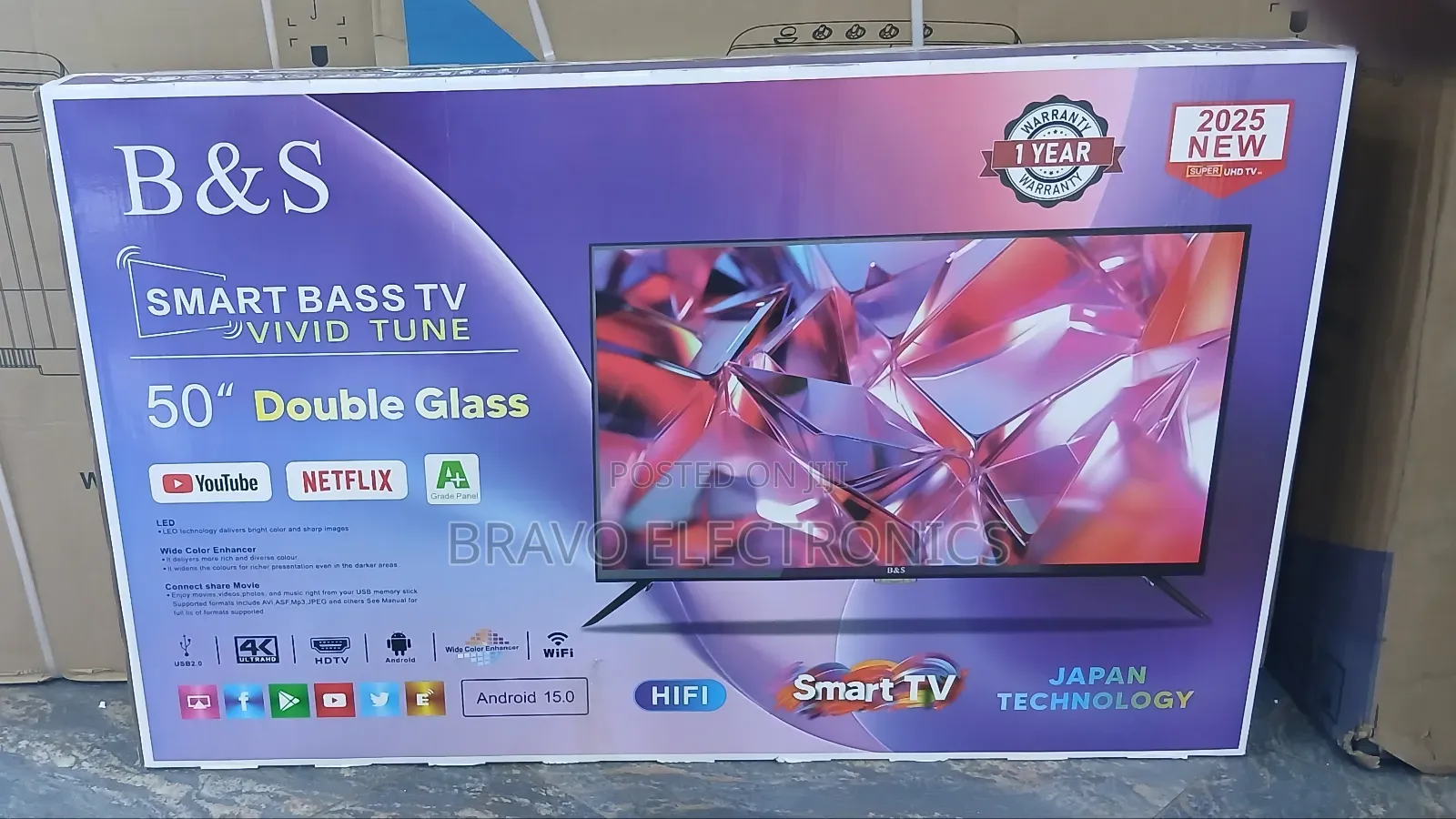  B S 50” Smart Tv – Android 15 | Uhd | Next-Level Performance! 