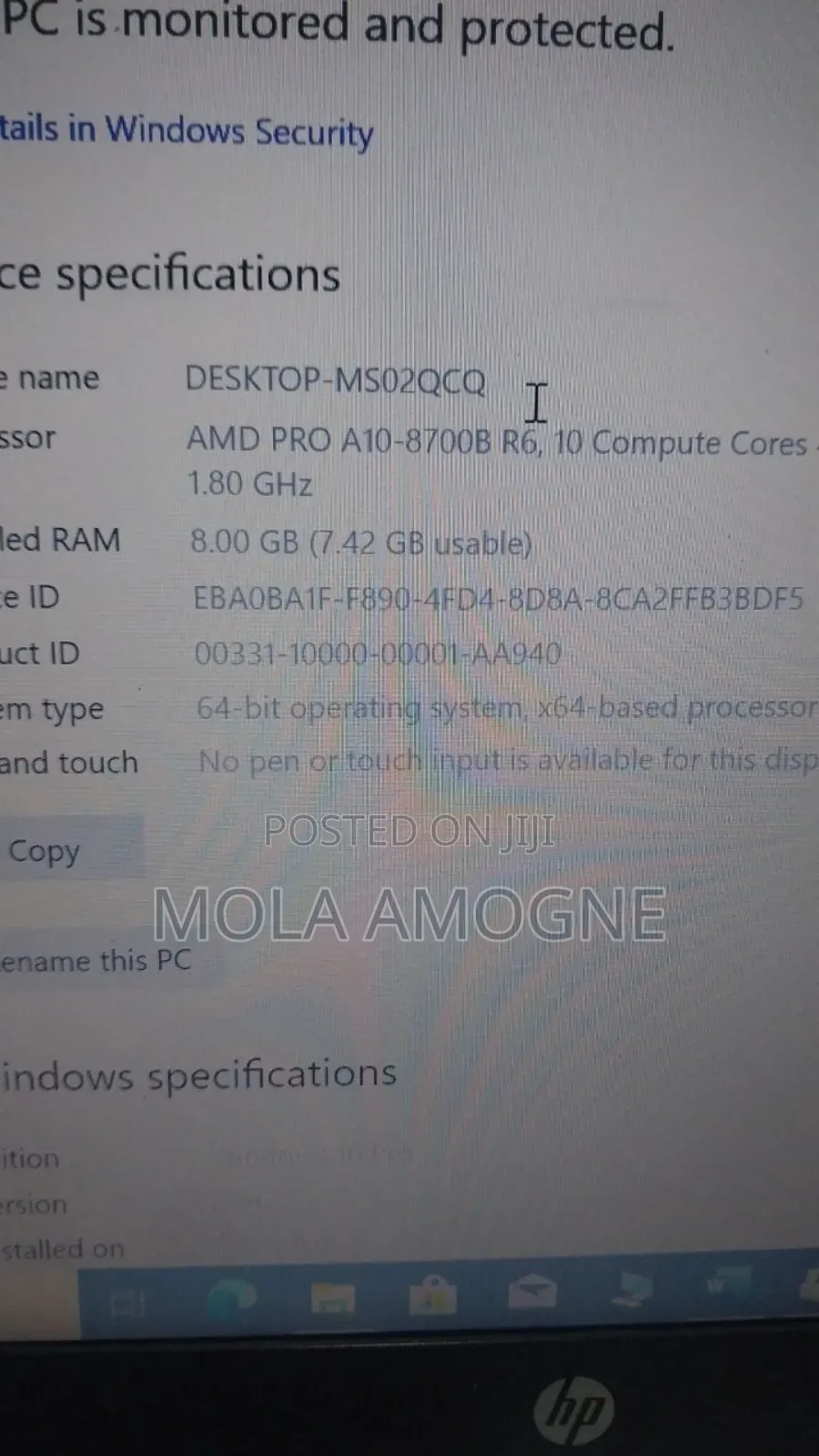 Laptop HP 250 G3 8GB Intel Core I5 HDD 1T