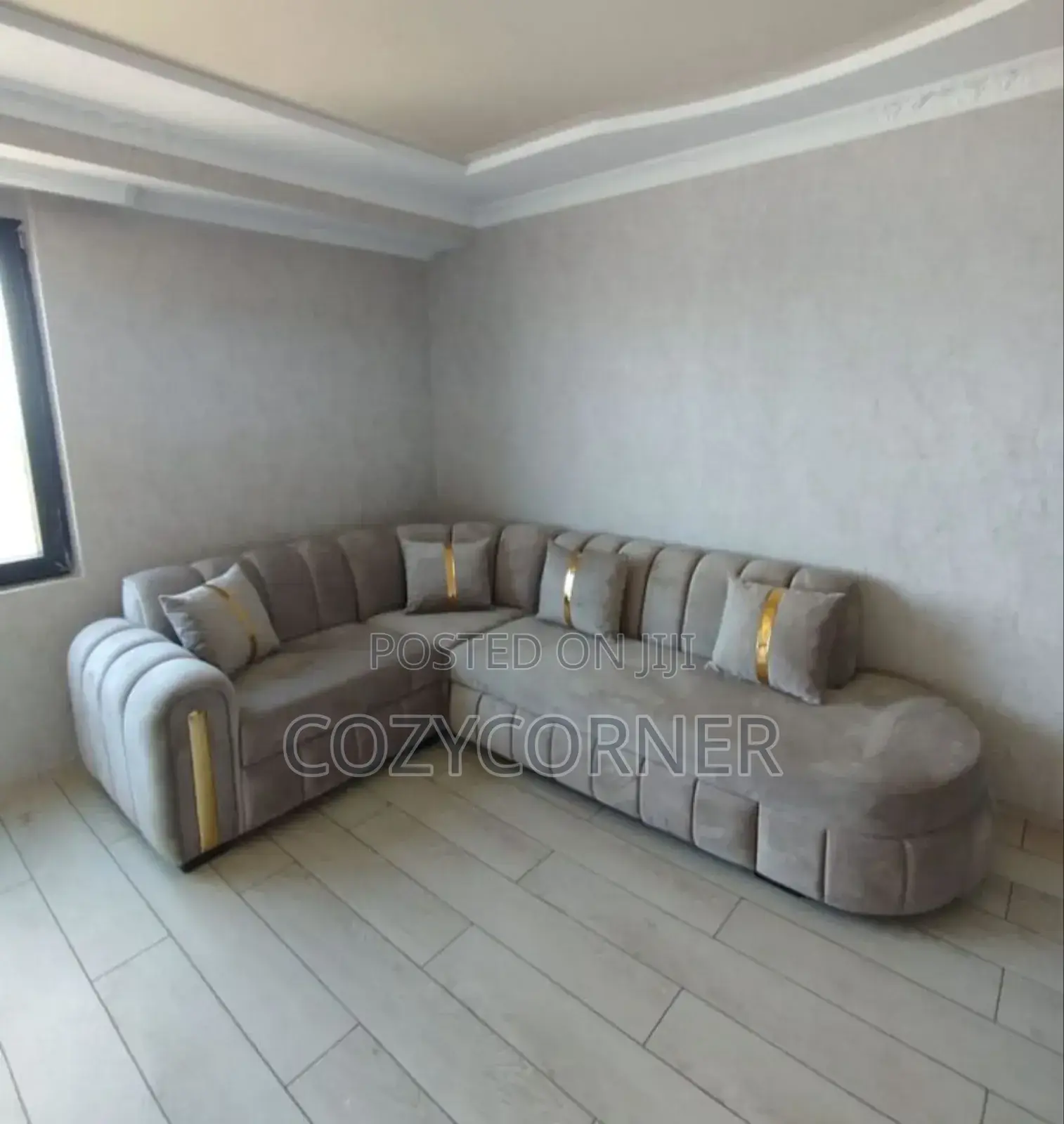 Order Space Optimizing L Shape Sofa (ሶፋ)