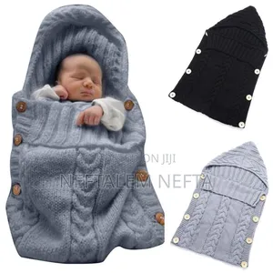 Photo - Newborn Baby Wrap Swaddle Blanket Knit Sleep