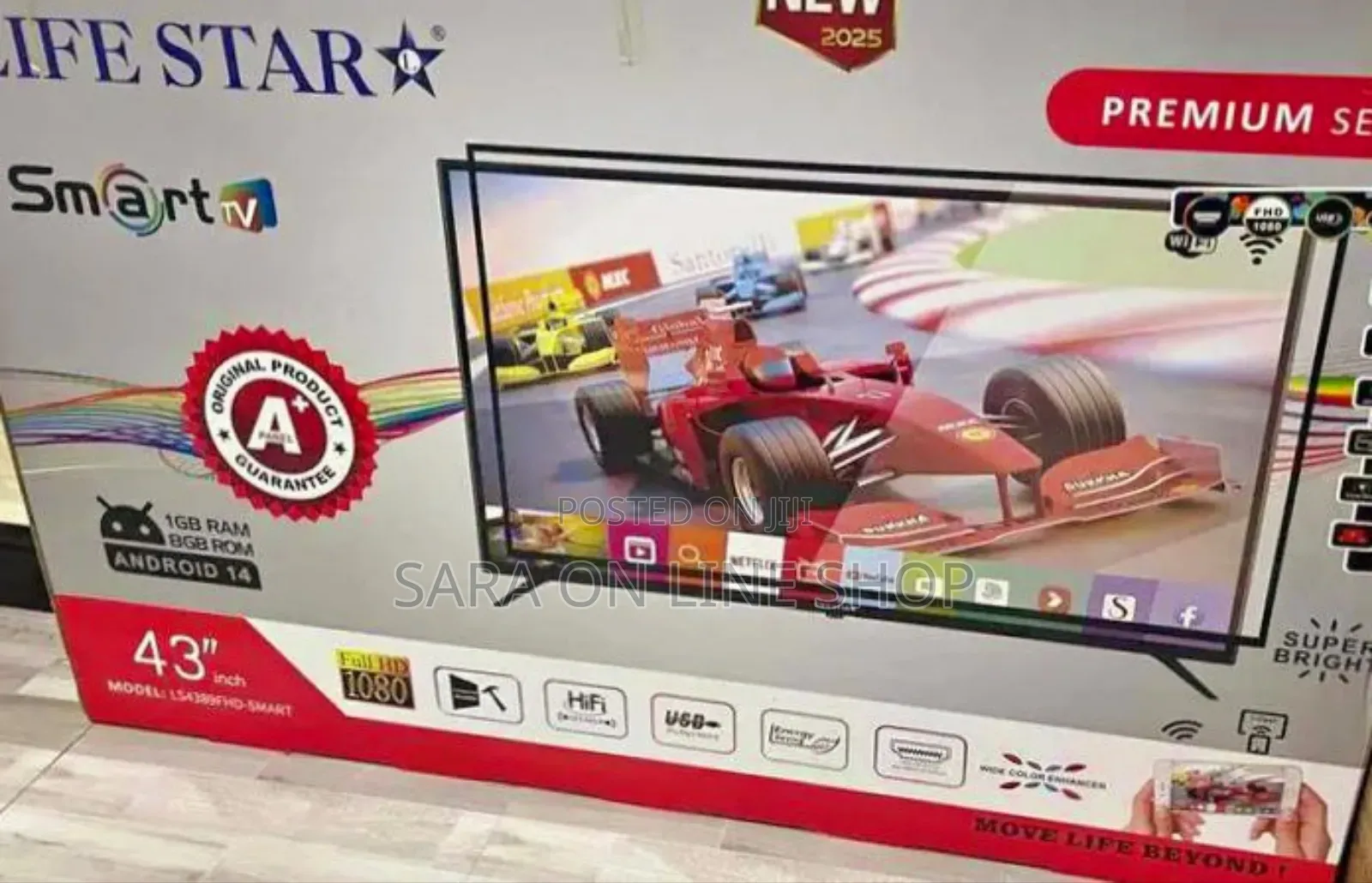 :Life Star 43" Smart Android Uhd Tv 10year Warranty