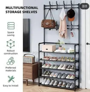 Multifunctional Shoe and Hat Rack