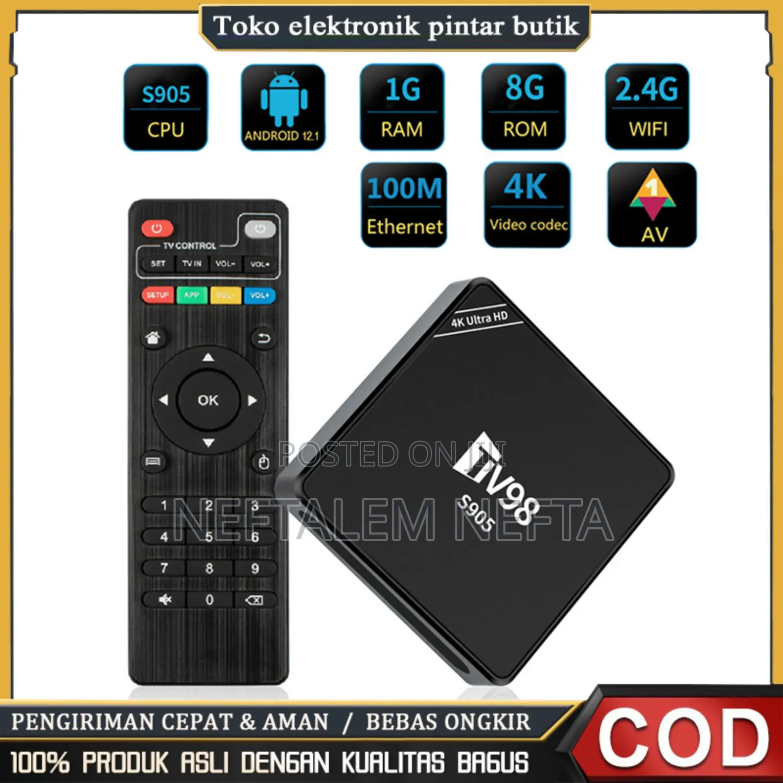 Tv98 Smart Androd 4kuhd Tv Box
