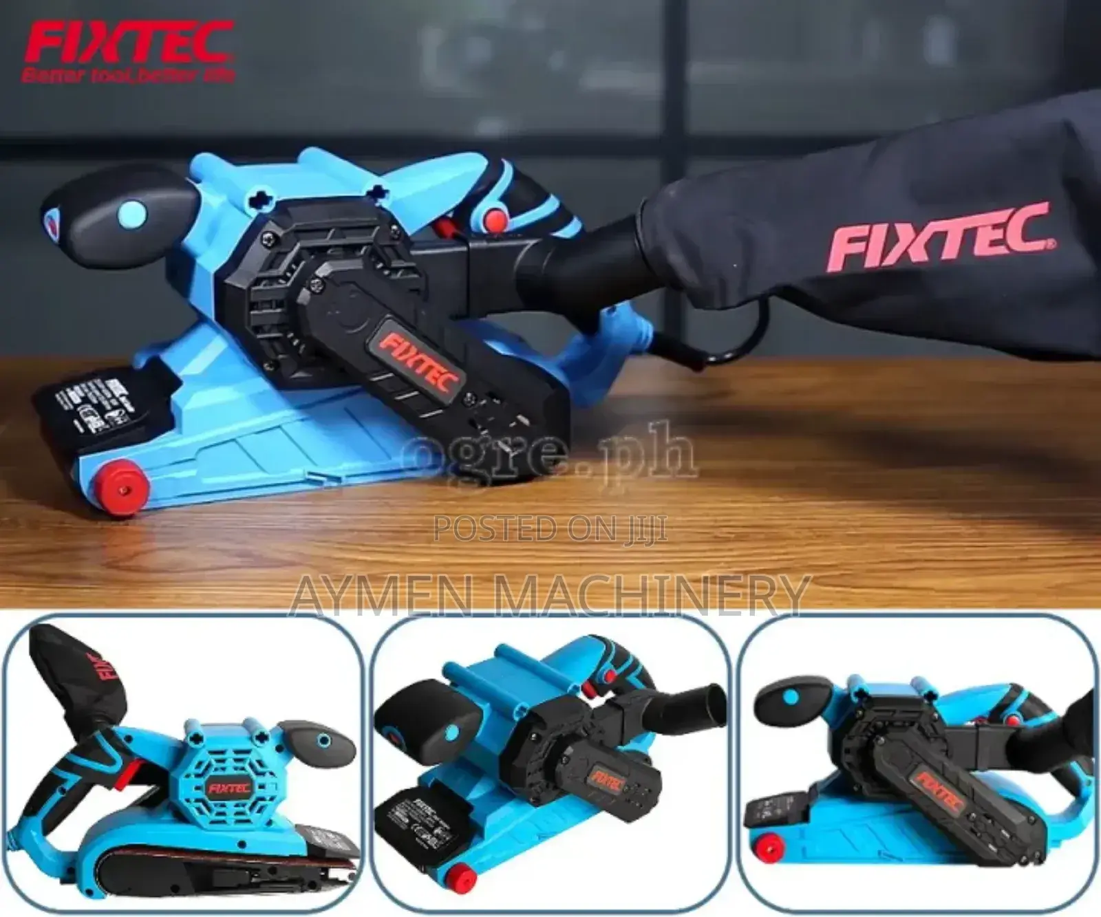 Fixtec Belt Sander 900w ቤልት ሳንደር