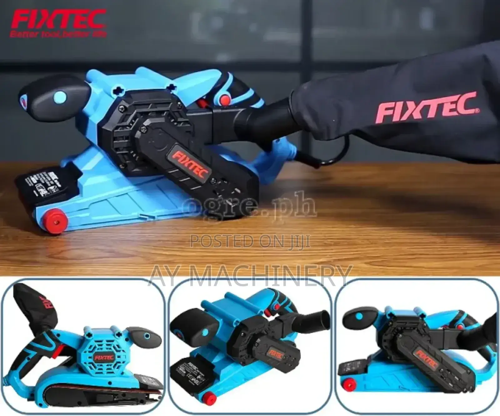 Fixtec Belt Sander 900w ቤልት ሳንደር