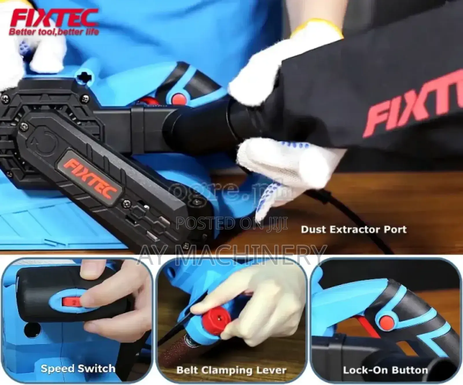 Fixtec Belt Sander 900w ቤልት ሳንደር