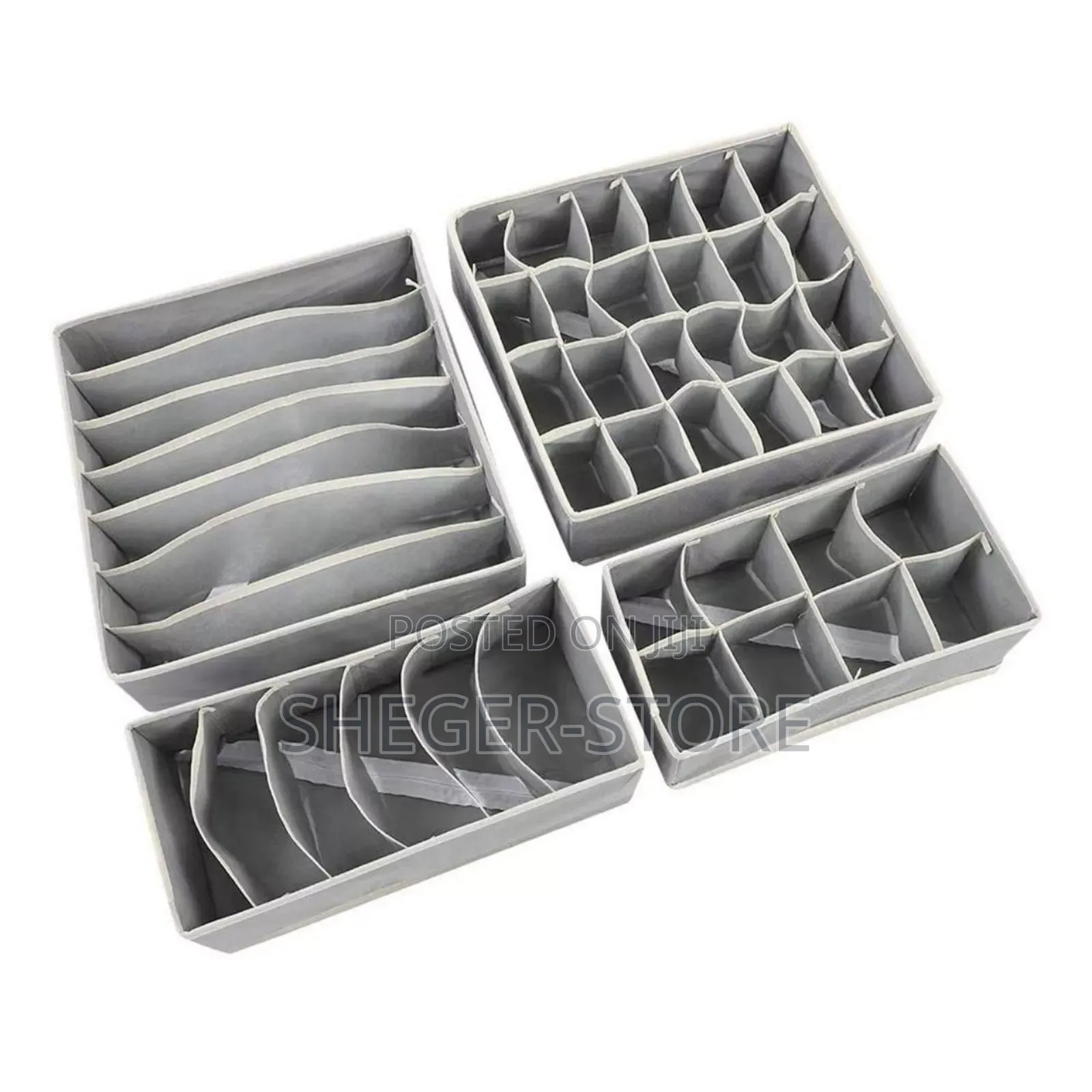 Orginal 4pcs Foldable Organizers for Socks,Bras, Underwear, Ties
