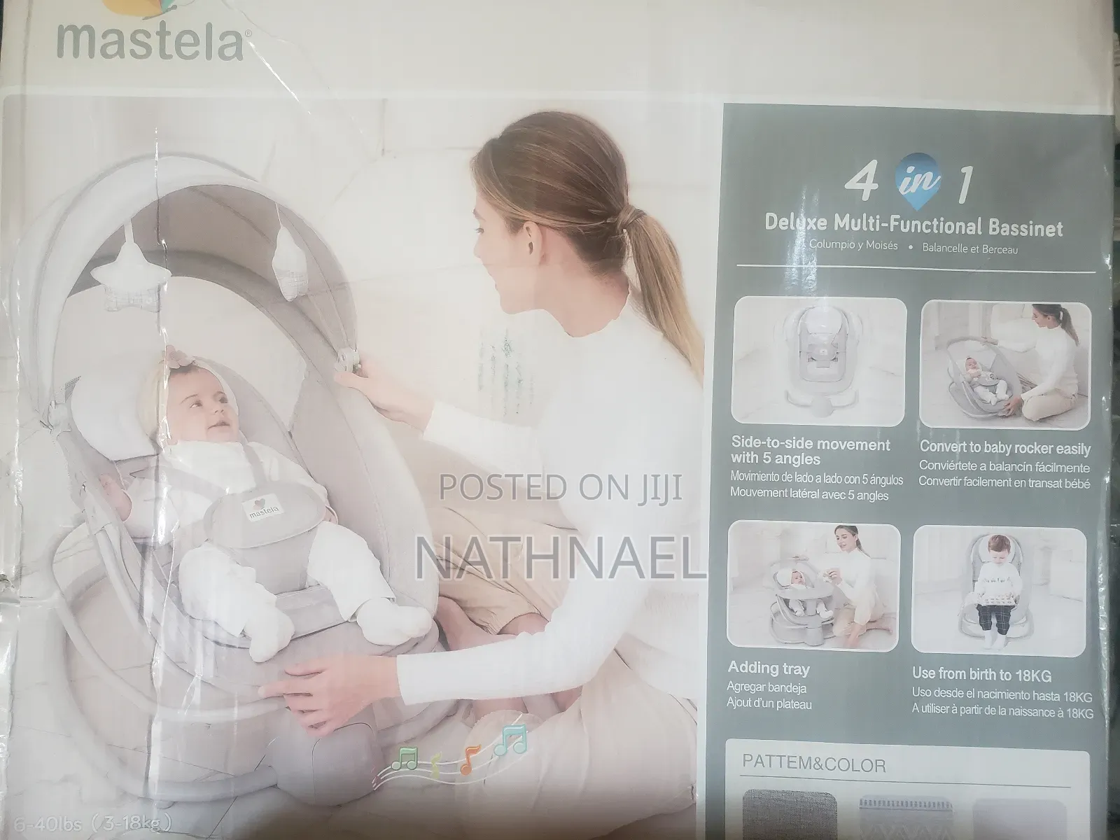 Mastela 4-in-1 Deluxe Bassinet