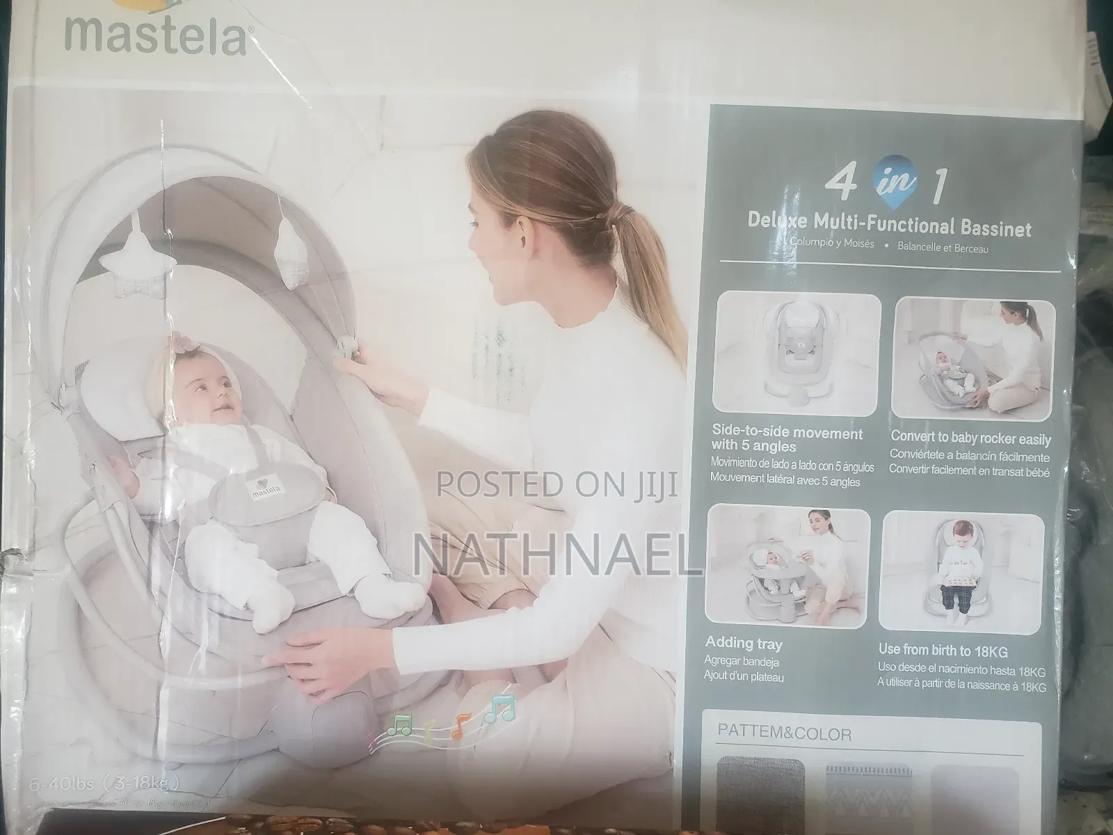 Mastela 4-in-1 Deluxe Bassinet