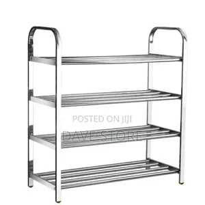 4 Layer Stainless Steel Shoes Rack