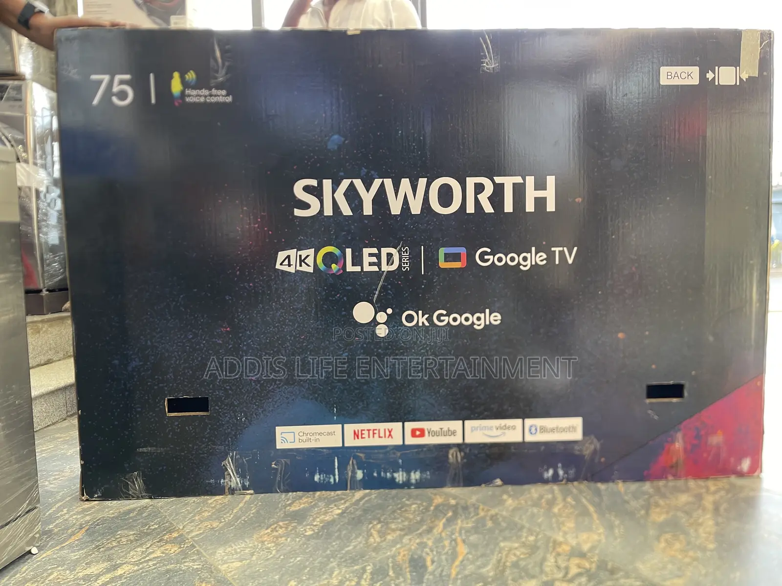 Skyworth 75” Uhd Qled Google Smart Tv
