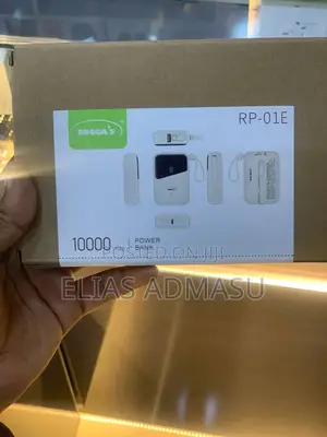 10000mah Power Bank With Type-C Lightning Cables Attached
