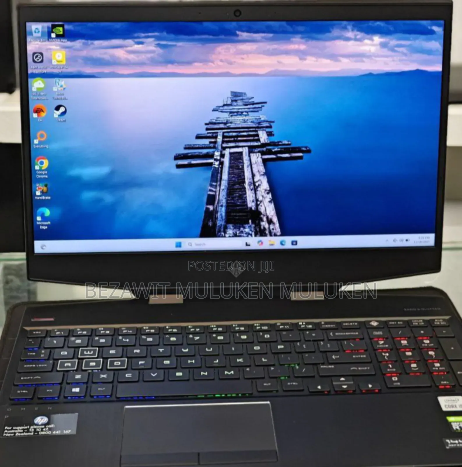 New Laptop HP Omen 15 16GB Intel Core I7 SSD 256GB