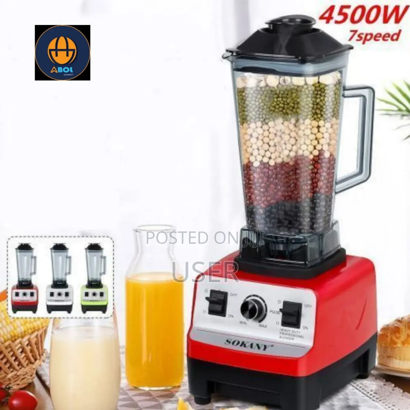 Sokany Commercial Blender