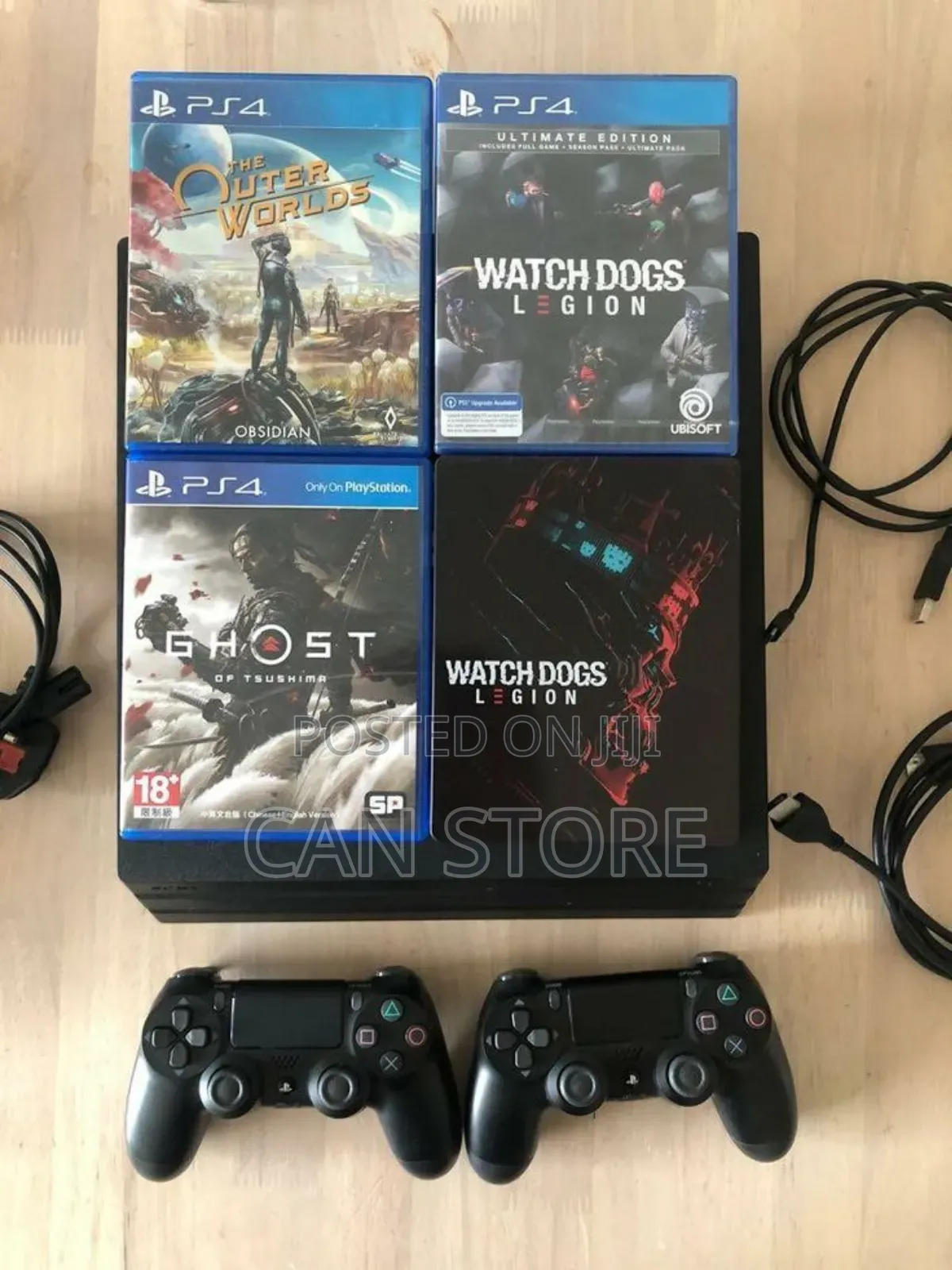 Playstation 4pro With Ghost of Tsushima and 2joystick.
