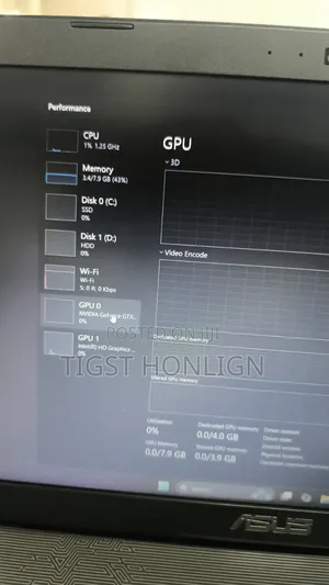 Laptop Asus TUF Gaming A15 8GB Intel Core I7 HDD+SSD 256GB