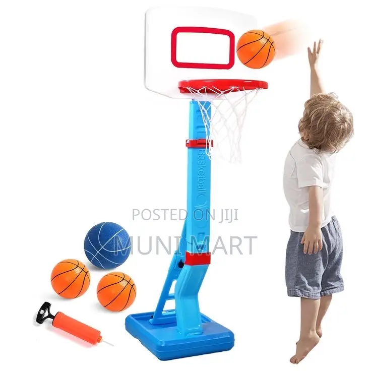 Basketball Hoop Stand With Metal Frame Ball