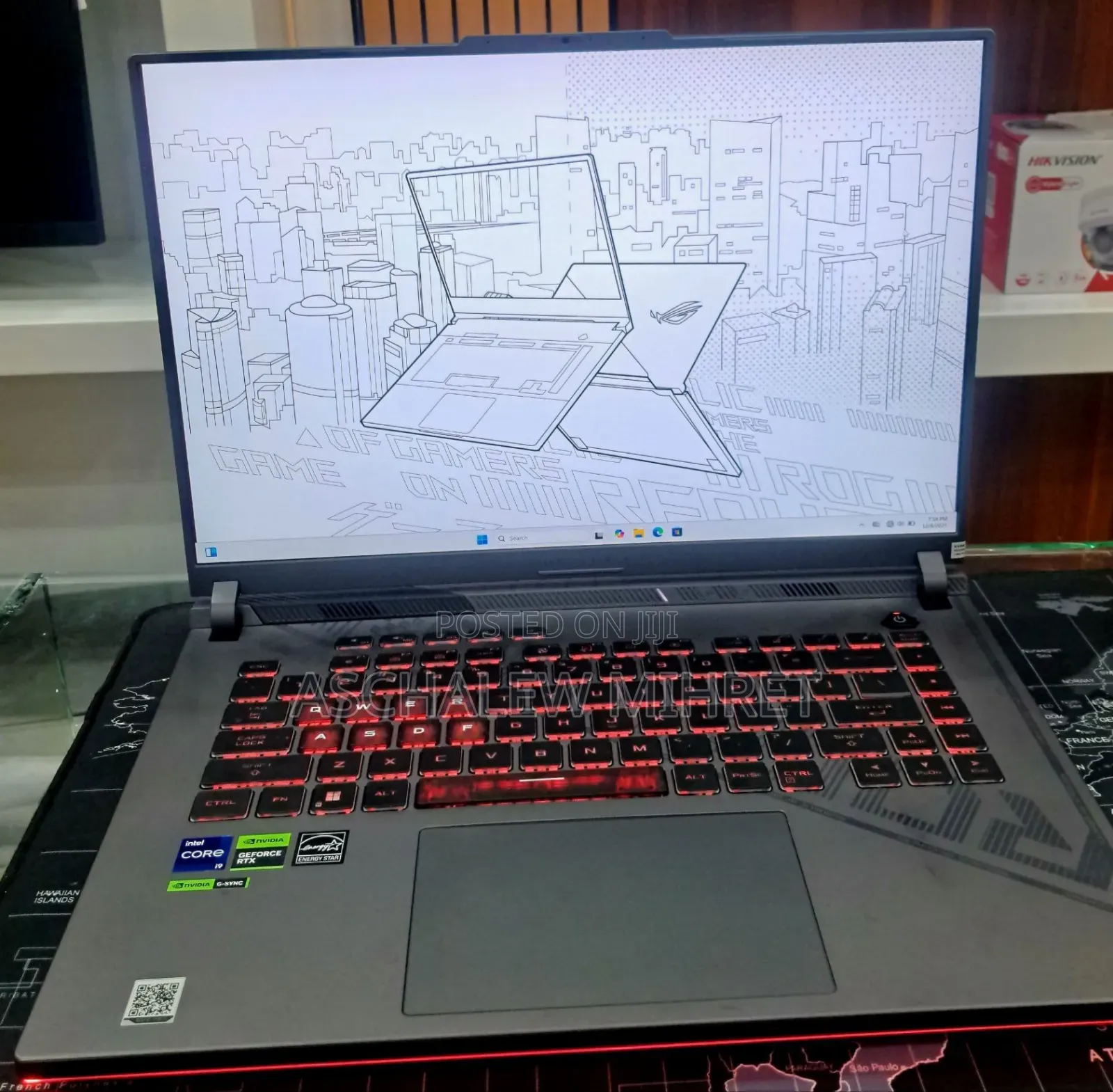 New Laptop Asus ROG Strix G16 G614 16GB Intel Core I9 SSD 1T