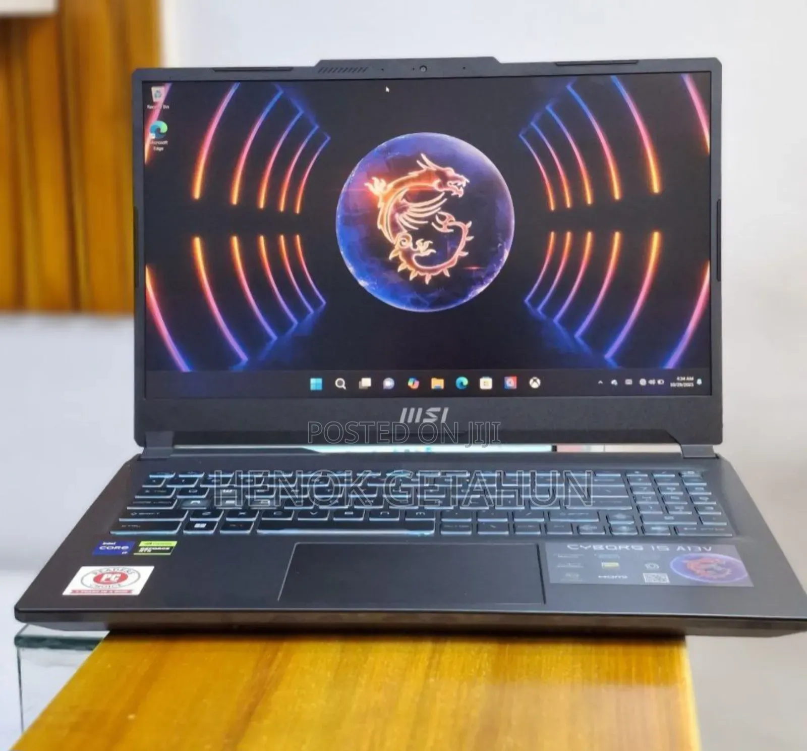 New Laptop MSI Cyborg 15 16GB Intel Core I7 SSD 512GB