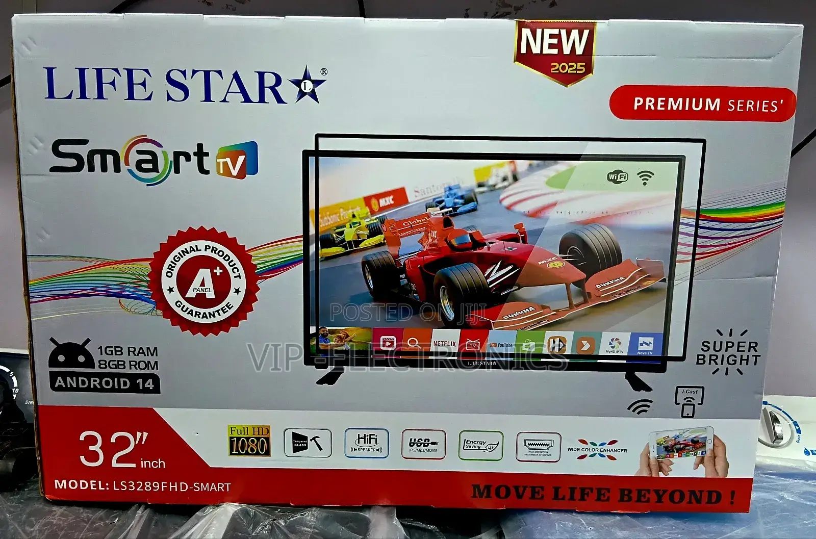 Lifestar 32 Inch Tv Smart Android 14.0 New 2025 Products Original Tv