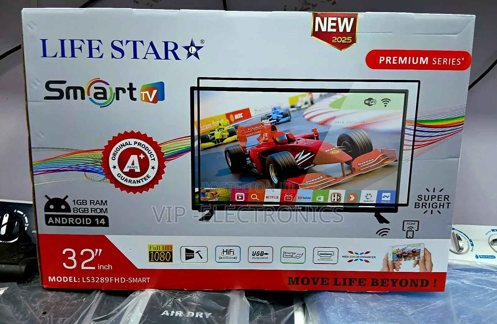 Lifestar 32 Inch Tv Smart Android 14.0 New 2025 Products Original Tv