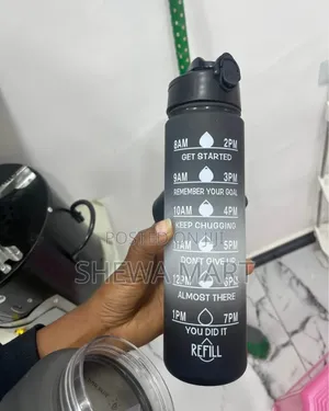 Large Capacity Gradient Color Plastic Straw Sports Fitness Water Cup