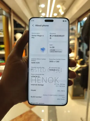 New Honor Magic6 Pro 512 GB Black