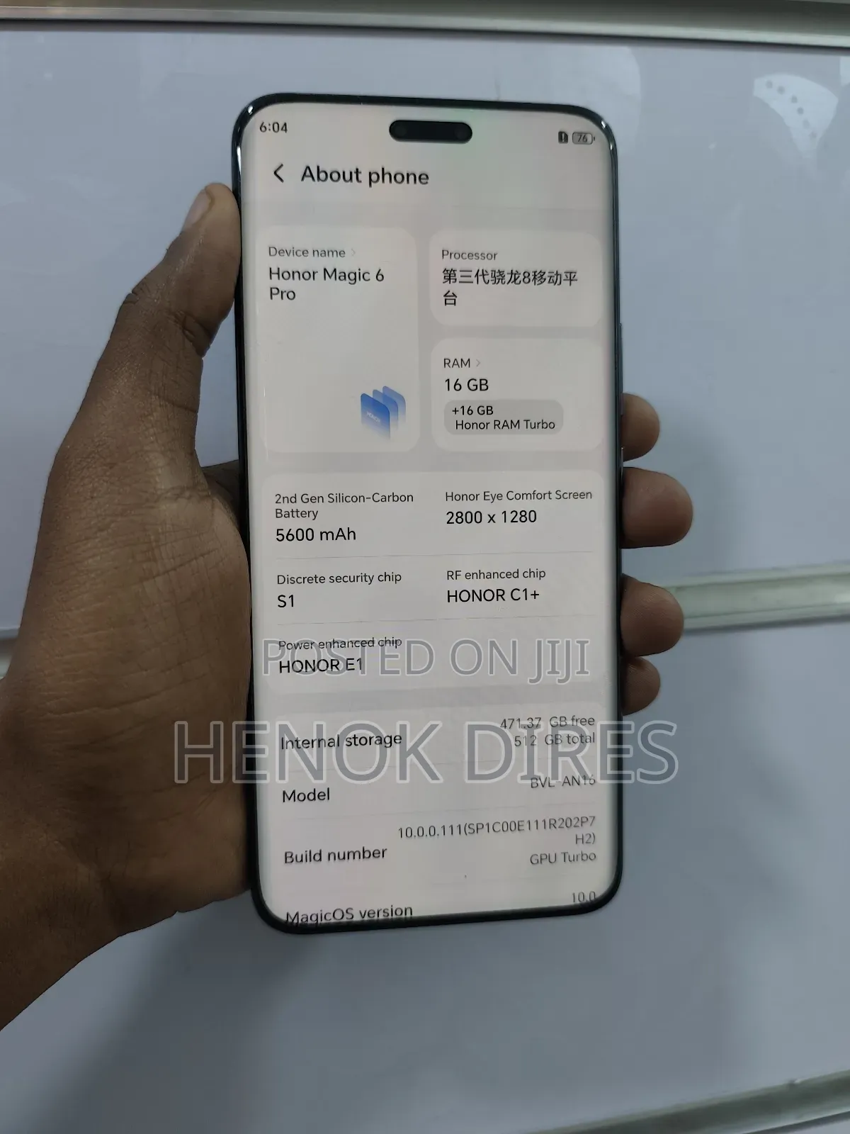 New Honor Magic6 Pro 512 GB