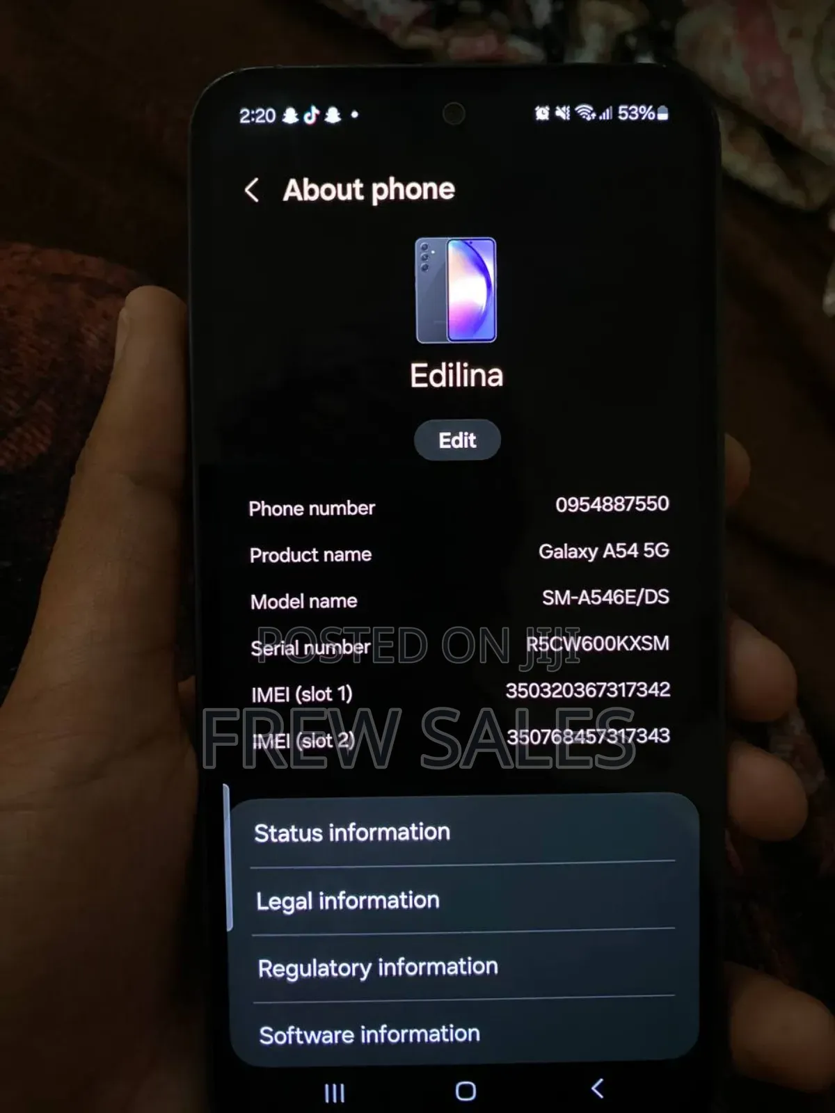 Samsung Galaxy A54 5G 256 GB Black