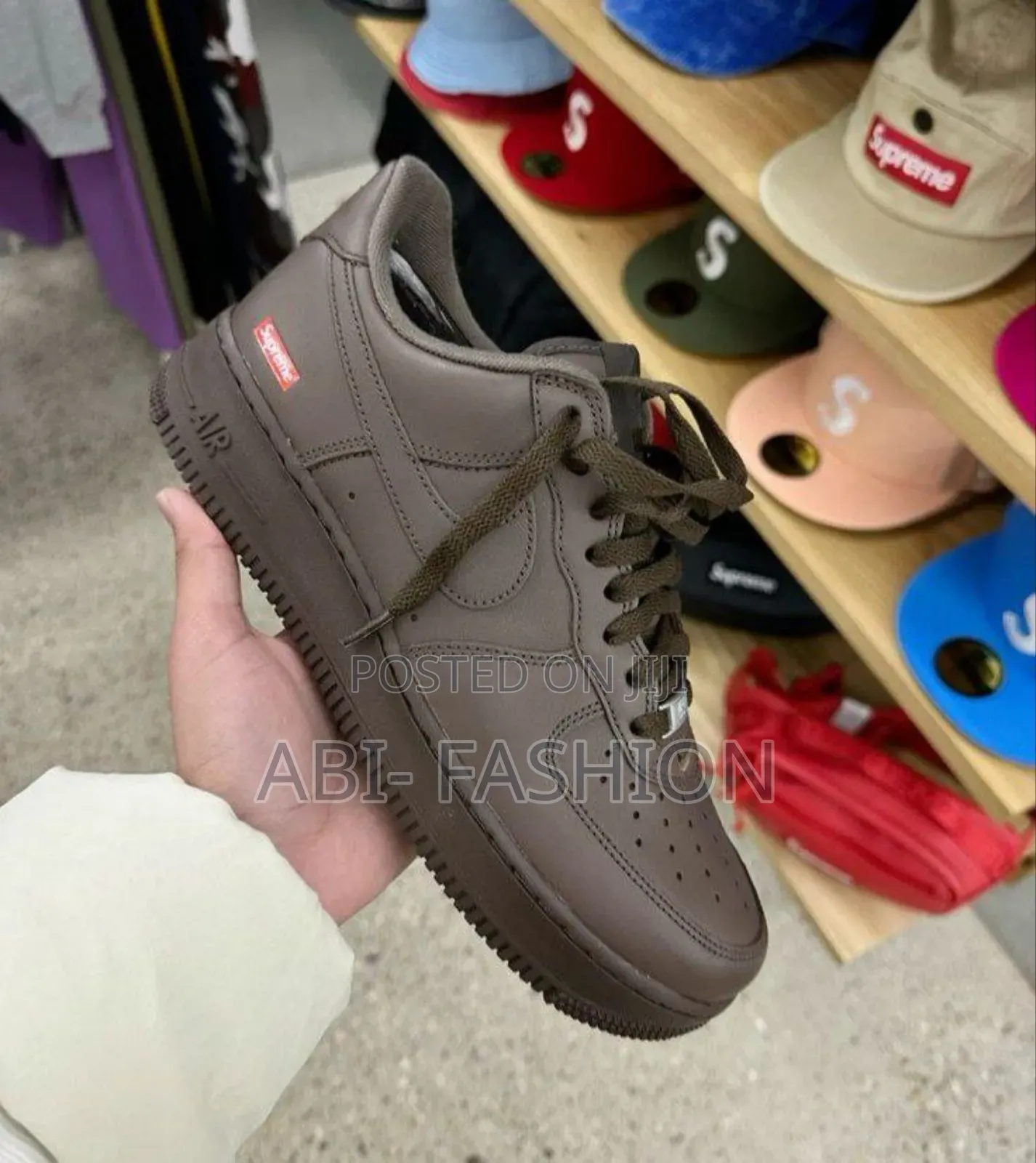 Supreme X Nike Air Force 1 Low Sp "Baroque Brown" Shoes