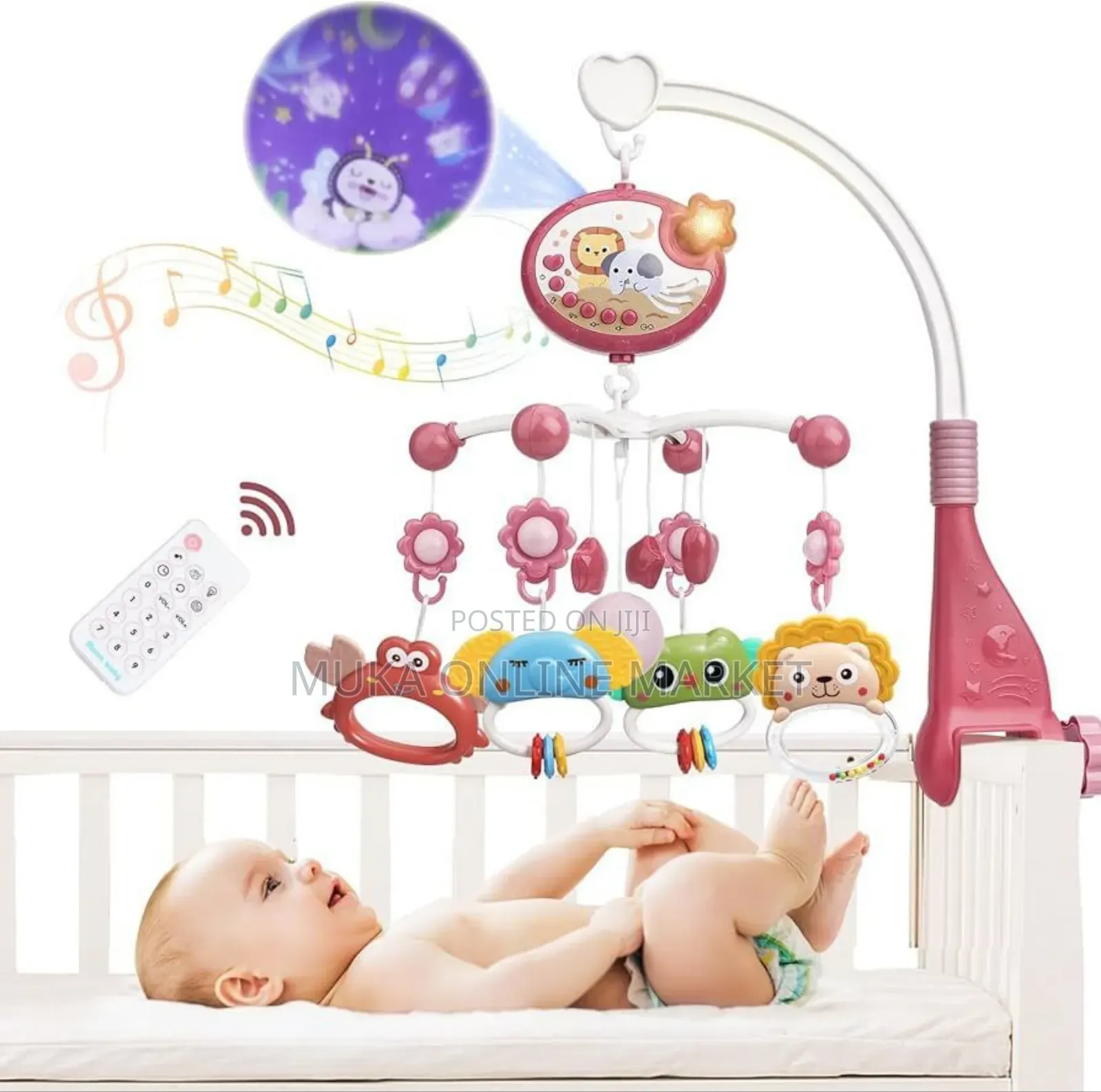 በሪሞት የሚሰራ Baby Bed Bell