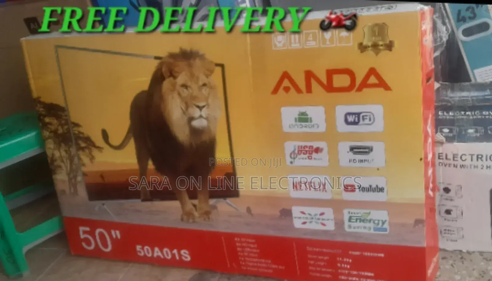 ●○Anda 50" Smart Uhd Tv ●New Model ●10year Warranty
