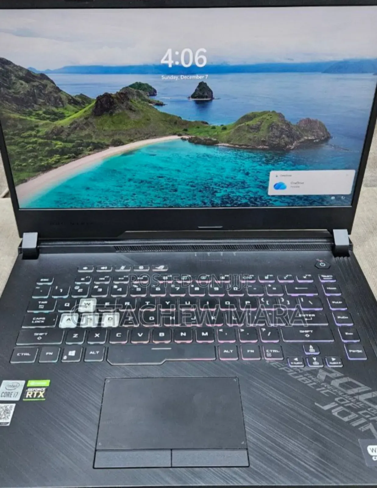 New Laptop Asus ROG Strix G15 16GB Intel Core I7 SSD 512GB