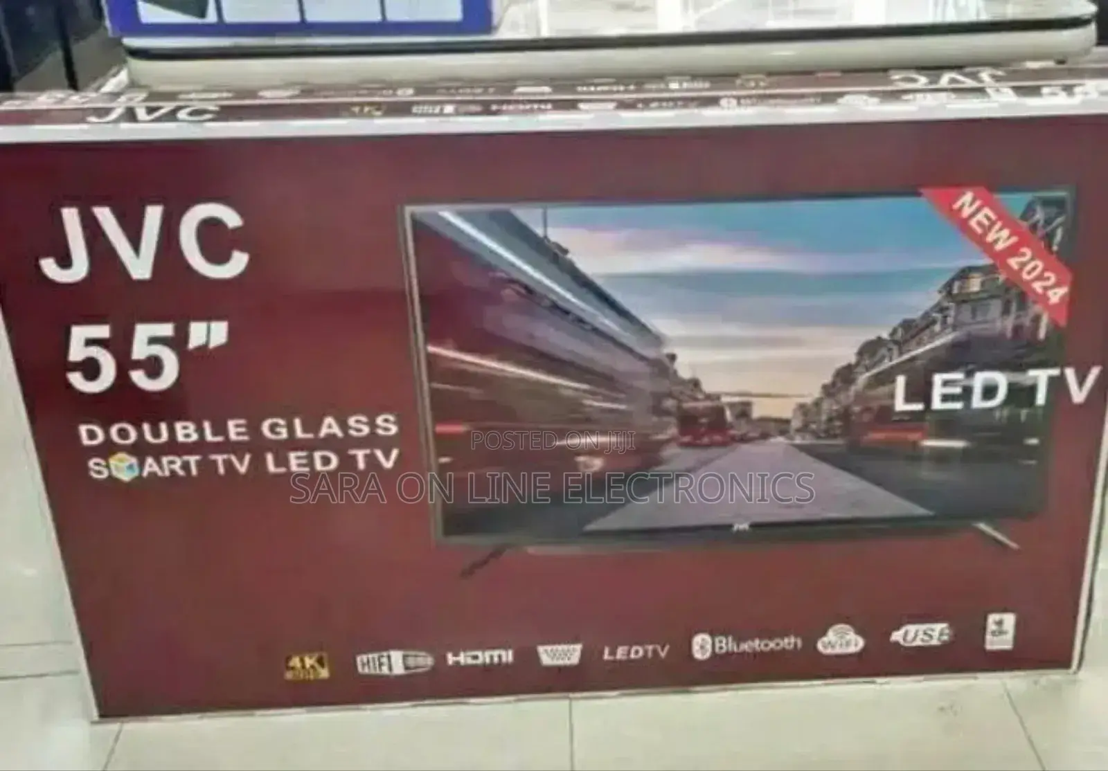 JVC 55" Led Smart Tv *Double Glass * Discount Only This Weeks