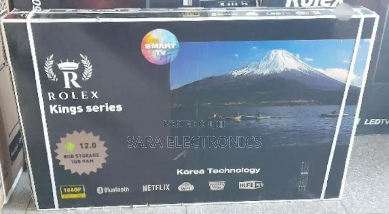 **Rolex 55" Led Tv [Double Glass] New 2025 Model 10year Warranty