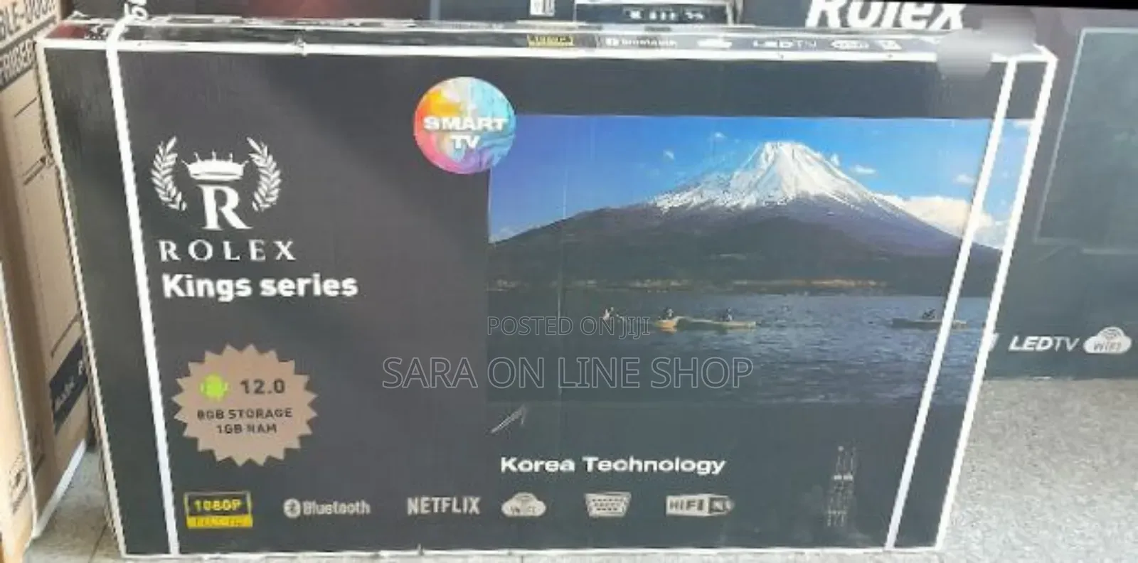 **Rolex 55" Led Tv [Double Glass] New 2025 Model 10year Warranty