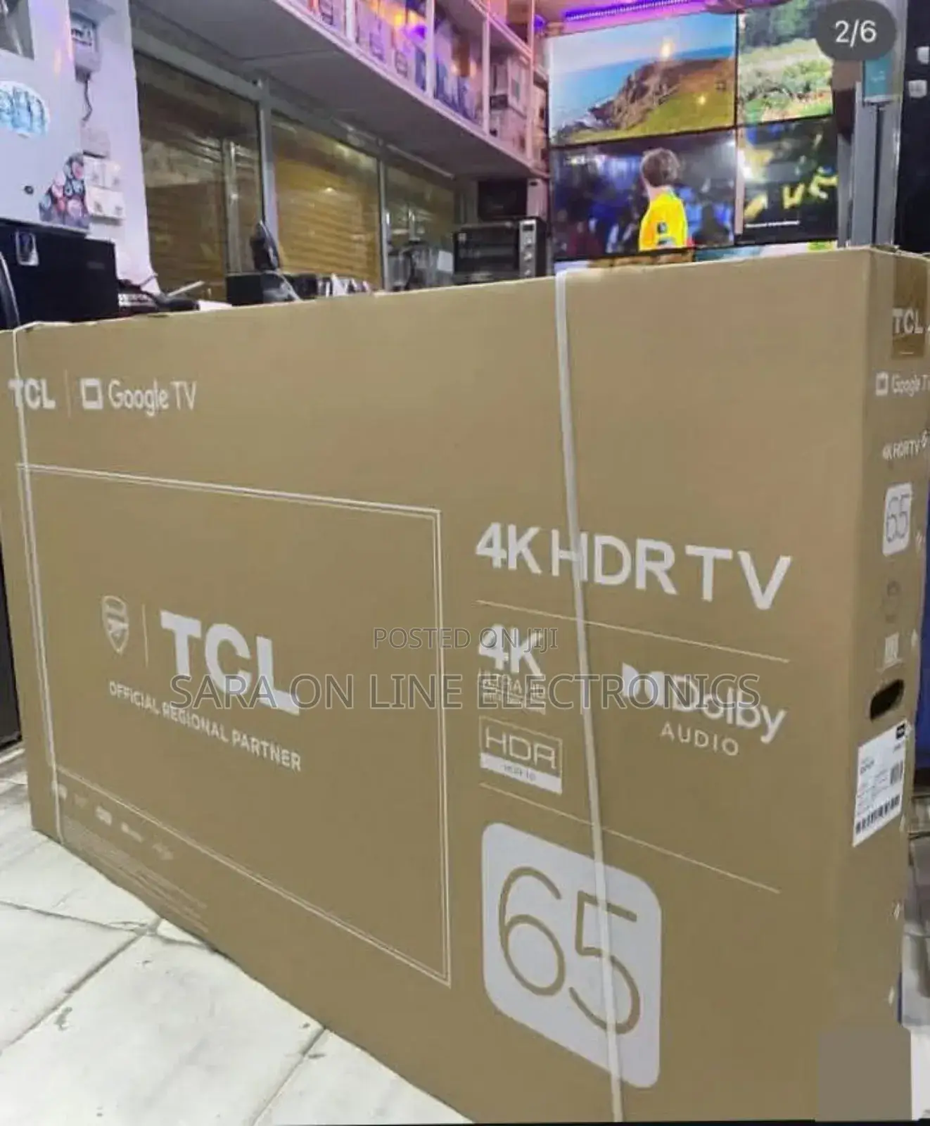 Tcl 65" HDR Google Smart Tv New 2025 Free Delivery