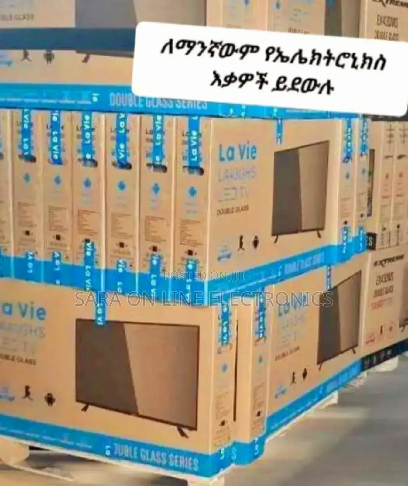 ☆La Vie 43" Led Smart Tv °•Double Glass New 2025 Model °•