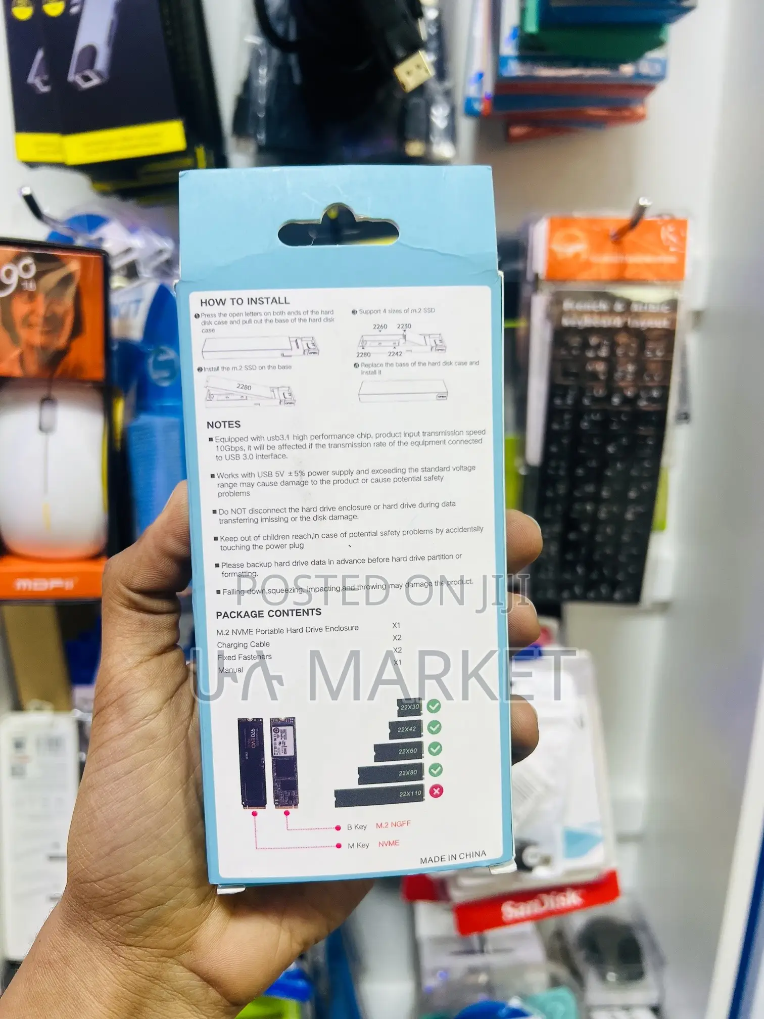 Enclosure, SSD to Usb