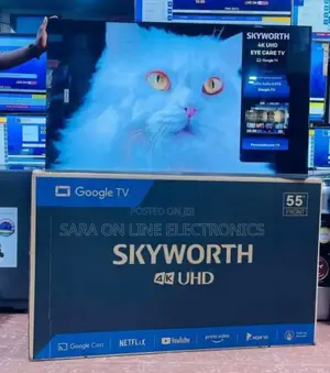 Sky Worth 55" Uhd Google Tv (New 2025 Model) 10year Warranty