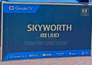 Sky Worth 55" Uhd Google Tv (New 2025 Model) 10year Warranty
